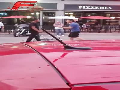 Guy gets knocked the fxck out after starting trouble