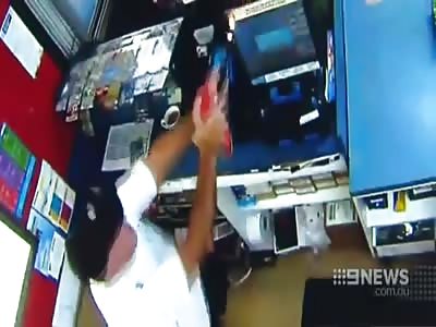 Shopkeeper Fights Off Robbers With Homemade Flamethrower