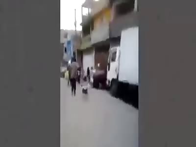 Man tries to steal female police gun