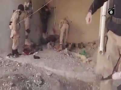 Isis soldiers humiliating dead enemies