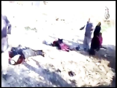Terrifying moment that soldiers face a family of Sunni Muslims killed by the Isis