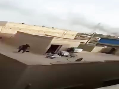 Just when the rocket hit police in falluja