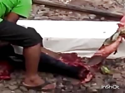 Man ends all shattered on the train line