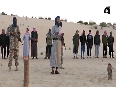 New video of execution isis shows two old assassinated with sword in the sinai