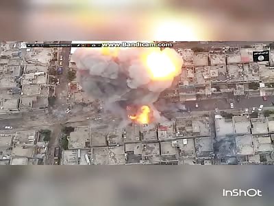 (All actions)                  New video of yesterday isis shows several martyr suicide car bomb
