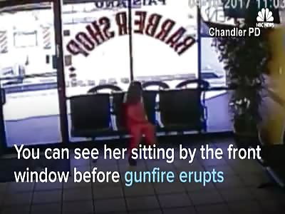 Surveillance Video Shows Girl Narrowly Miss Being Shot