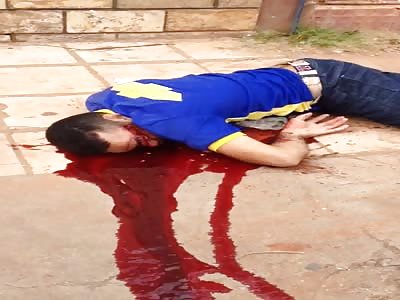 Man shot bleeding like animal