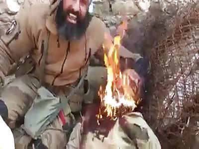 Abu azariel burning soldier face