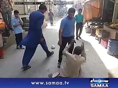 Sir and assaulted for stealing in pakistan