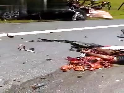 Accident Car man cut
