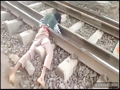 suicide in line train 