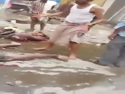 Horrible attack in taiz province on yemem