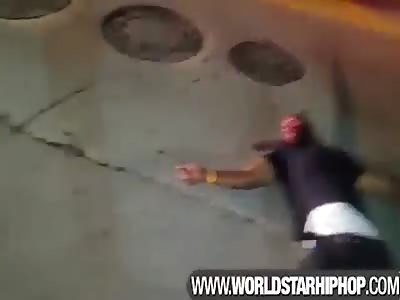 Horrible- Man Knocked Out Cold And Snoring In The Streets Of South Beach! 