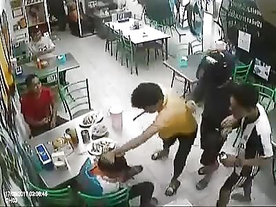 boy is brutally beaten with kicks and punches on the head