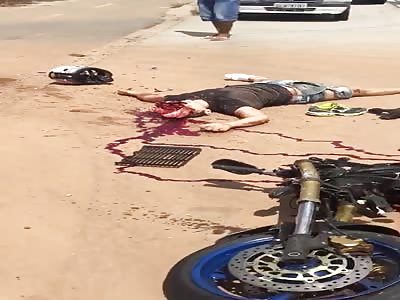 (another angle longer video ) accident with biker