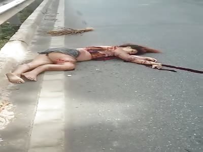 Accident.   With woman 