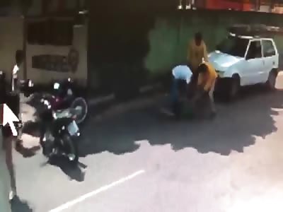 thief brutally beaten in atempt robbery 