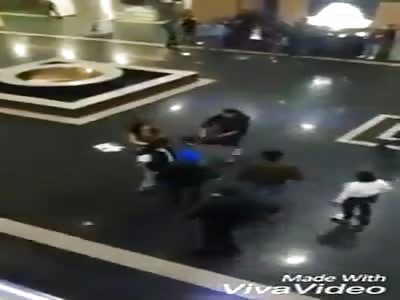  brutally beaten man in shoping