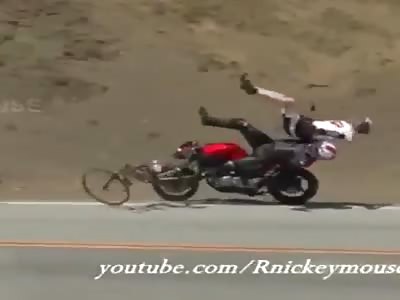 Shocking accident with Biker 