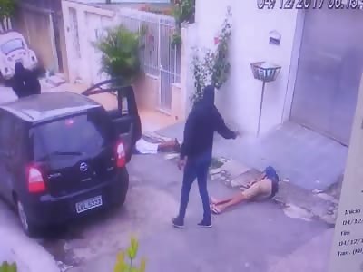 Double execution by a masked assassins caught on CCTV