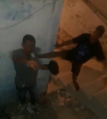 Scared Thief gets Multiple Shots in his Legs[Punishment in Brazilian Favela] 