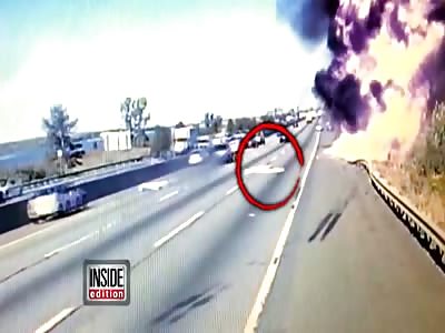 Truck Driver Dies in Fiery Crash Trying To Avoid Falling Mattress