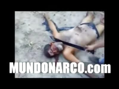  Strong video where they interrogate and decapitate a CDG hawk in Nuevo Laredo, Tamaulipas