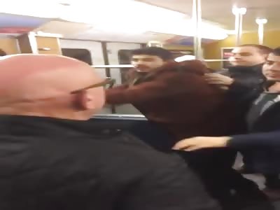Germany Asylum seekers bother young woman and attack old men in the Munich subway