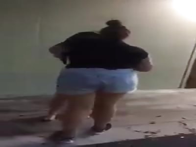 Fat girl attacking a serbian girl