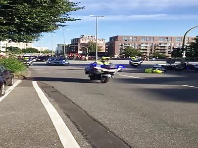 motorcycle police accident
