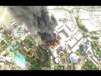 Europa Park is burning