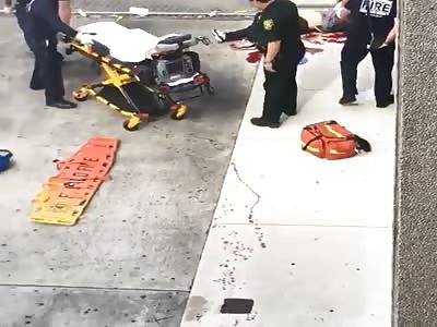 gunman opens fire at Florida airport [ different camera angle]