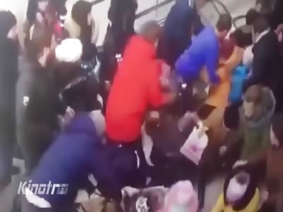 Sucked into the escalator