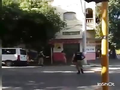 naked man takes on 3 police officers..Drops One of them with a Quick Right Hand 