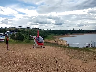  helicopter crashes into a river