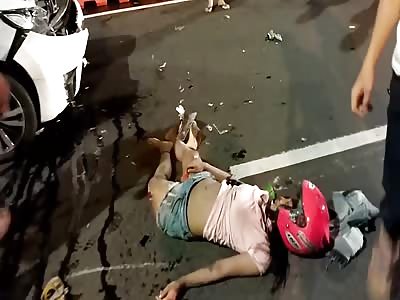 girl dead bike vs car
