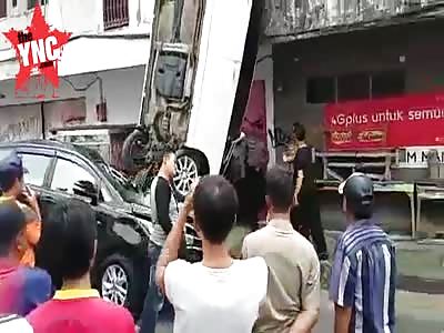 Car falls from the sky