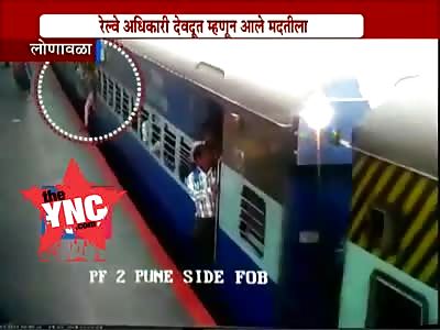 Girl saved from falling in gap between train and platform