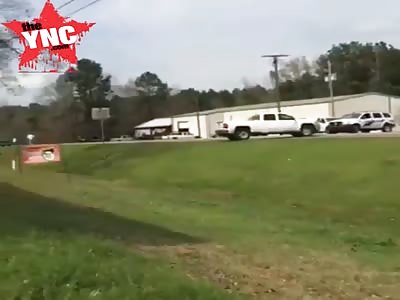 A chase ends with a tÂ­ruck going airborne in Louisiana
