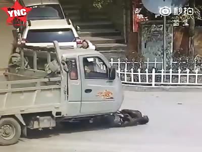 man is crushed to death