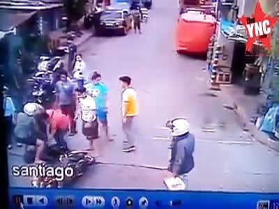 woman hit  her head on concrete 