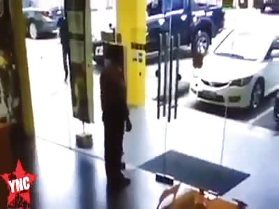 man looses his mind at a mobile phone store