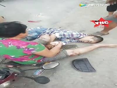 mother crying over her electric car driver dead son 