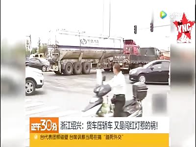man gets crushed by a truck 