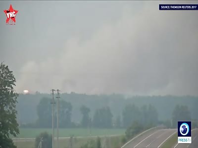 Ammunition depot explodes in central Ukraine
