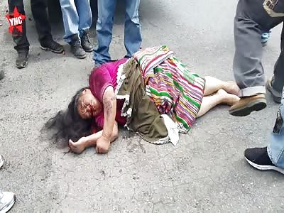 in Guatemala a lady was run over and died