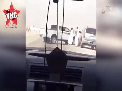 camel man tried to kill other man in  Saudi Arabia