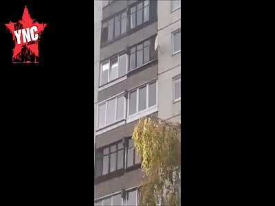 suicide attempt in Lithuania woman jumps 9 floors