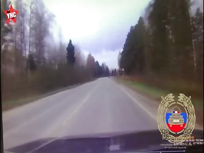 a brutal accident in the Tver region,Russia : one was killed, two were injured