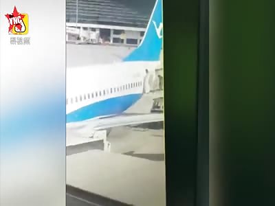 man falls out of a plane in  Zhengzhou